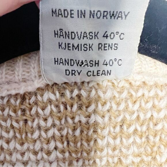 Dirdalstrikk Vintage Norwegian Nordic Wool Cardigan Sweater Fair Isle Size M - Picture 6 of 6